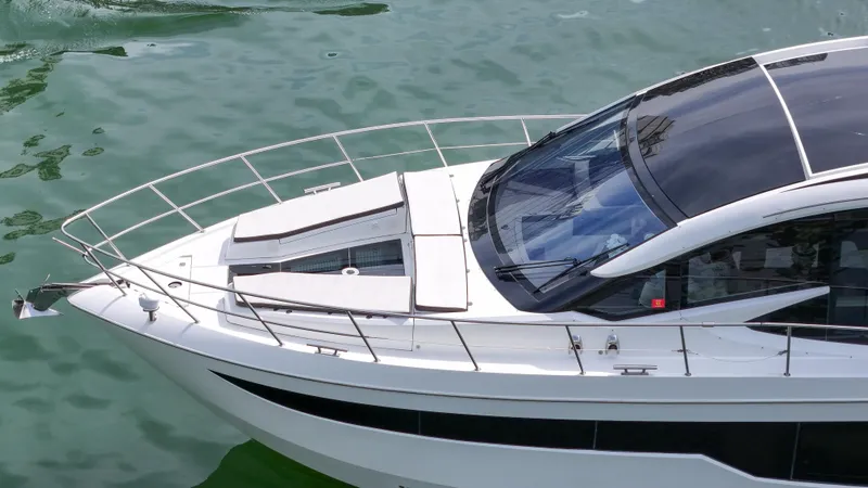  Yacht Photos Pics 2020 Galeon 510 Sky yacht on calm water.