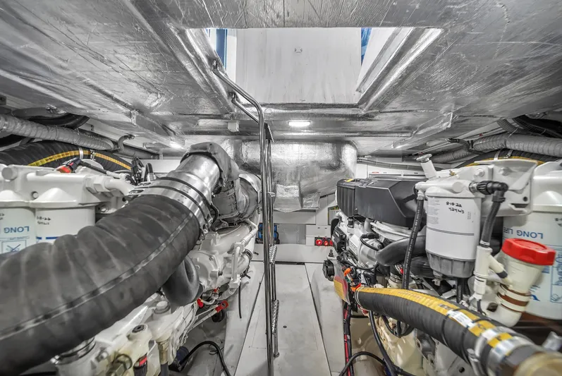  Yacht Photos Pics Engine room of 2020 Galeon 510 Sky yacht.