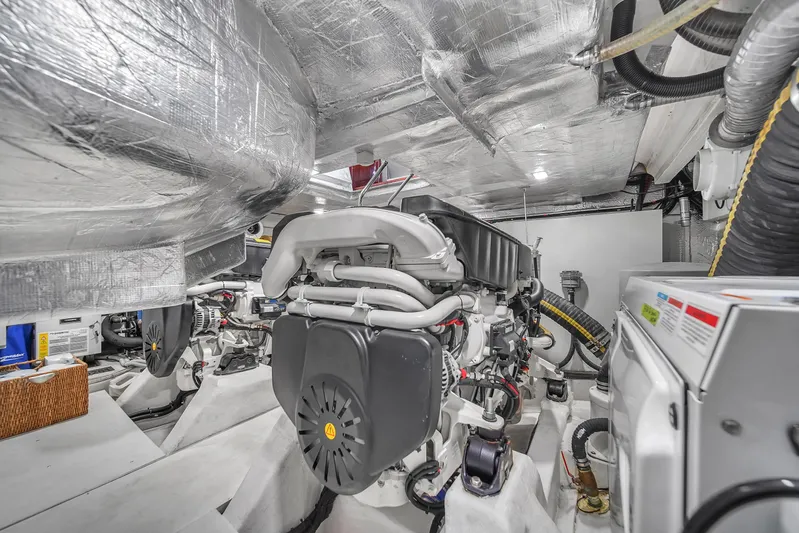  Yacht Photos Pics Engine room of 2020 Galeon 510 Sky yacht.