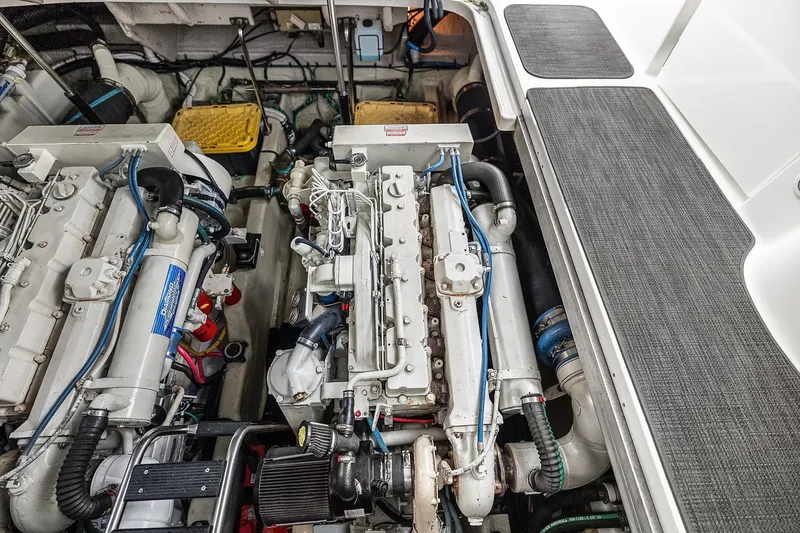 About Time Yacht Photos Pics Engine Room