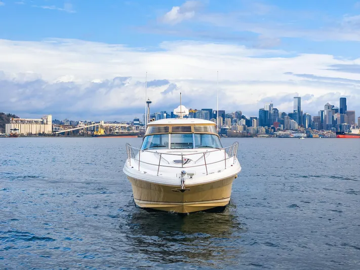 About Time Yacht Photos Pics Bow Profile