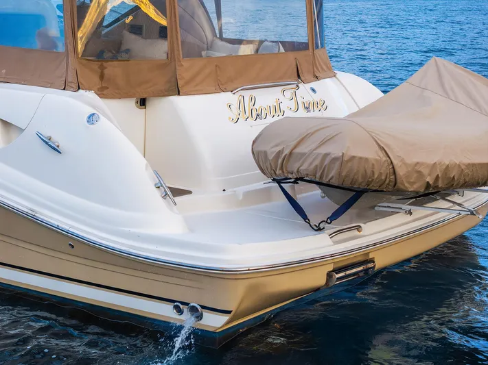 About Time Yacht Photos Pics Stern Profile