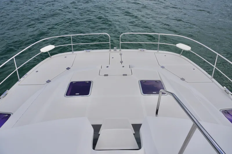 Sandals Yacht Photos Pics Aquila 44 Yacht 2017 deck view with ocean backdrop.