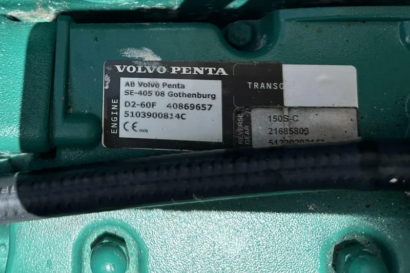 Goin' Coastal Yacht Photos Pics Volvo Penta engine label on 2018 Fountaine Pajot Helia 44 Evolution.