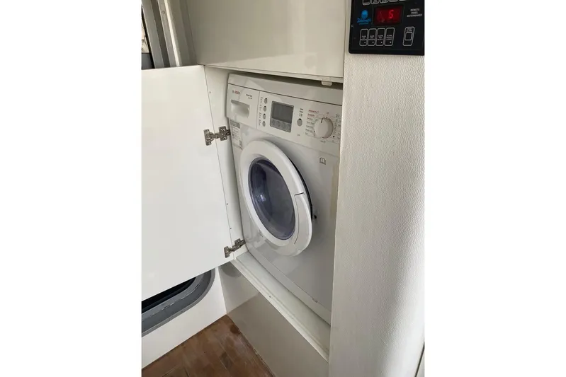  Yacht Photos Pics Built-in washing machine on a 2012 Princess 72 Motor Yacht.