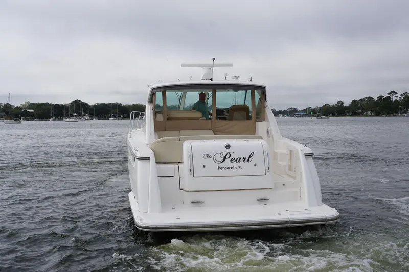 The Pearl Yacht Photos Pics 2007 Tiara Yachts 3900 Sovran, "The Pearl," cruising in Pensacola waters.