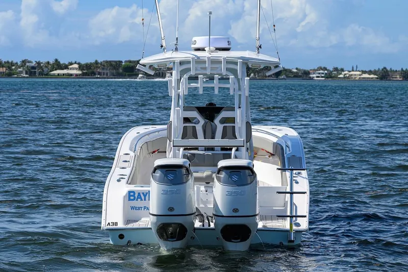  Yacht Photos Pics 2024 Cape Horn 31 T boat with dual engines on open water.