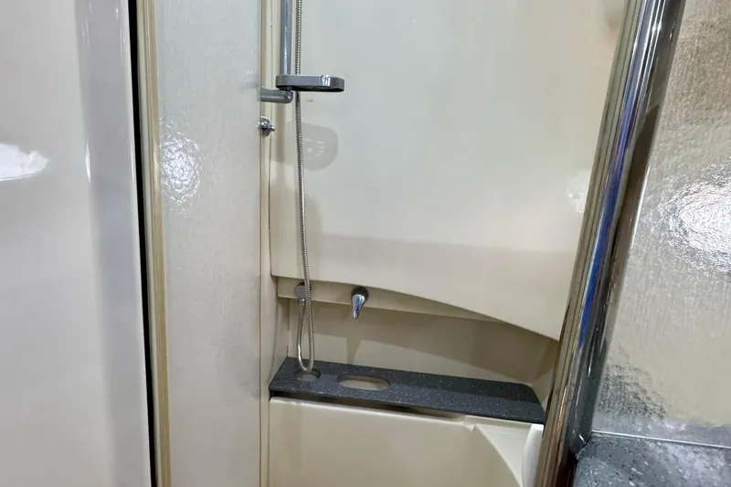 40 Formula Pc Yacht Photos Pics Shower area in 2006 Formula 40 PC yacht, featuring sleek design and modern fixtures.