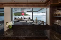 Main Salon Bar Looking Aft