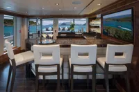 Main Salon Bar Looking Aft