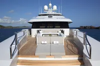 Foredeck Sunpads Looking Aft