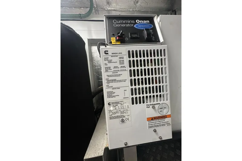  Yacht Photos Pics Cummins Onan generator in 2018 Sunseeker Manhattan 52 yacht engine room.