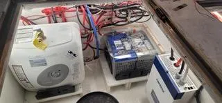  Yacht Photos Pics Electrical and mechanical components inside a 2010 Mission-Craft Mis 35 boat.