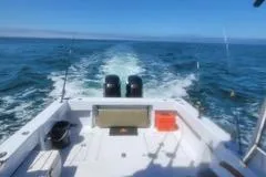  Yacht Photos Pics Boat deck view of Mission-Craft Mis 35, 2010 model, cruising on open sea.