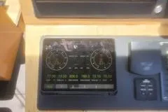  Yacht Photos Pics Control panel of a 2010 Mission-Craft Mis 35 boat with digital gauges.