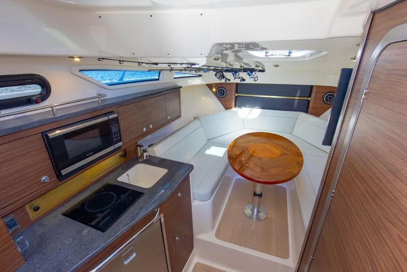 Optimism Yacht Photos Pics 2021 32 Boston Whaler 325 Conquest Optimism Cabin