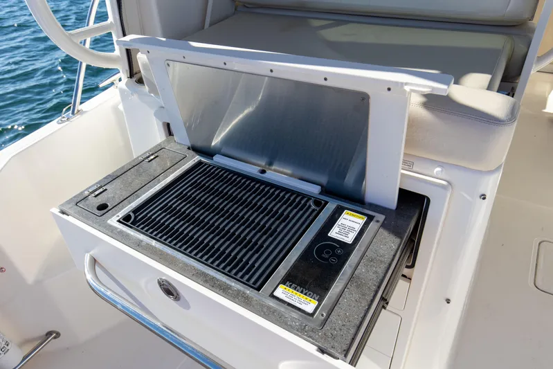 Optimism Yacht Photos Pics 2021 32 Boston Whaler 325 Conquest Optimism Console Grill