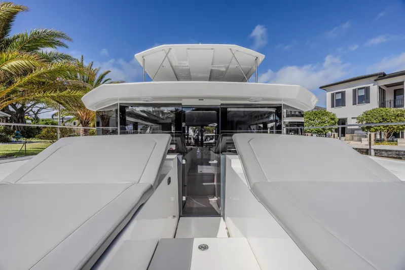  Yacht Photos Pics 2024 Leopard 53 Powercat yacht with sleek design and spacious deck.
