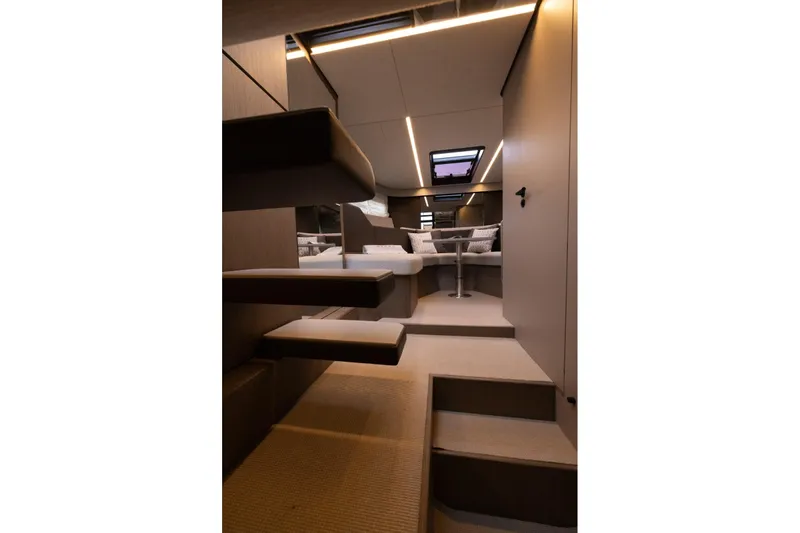  Yacht Photos Pics Luxurious interior of 2024 Nerea Yacht NY40, featuring modern design and comfortable seating.