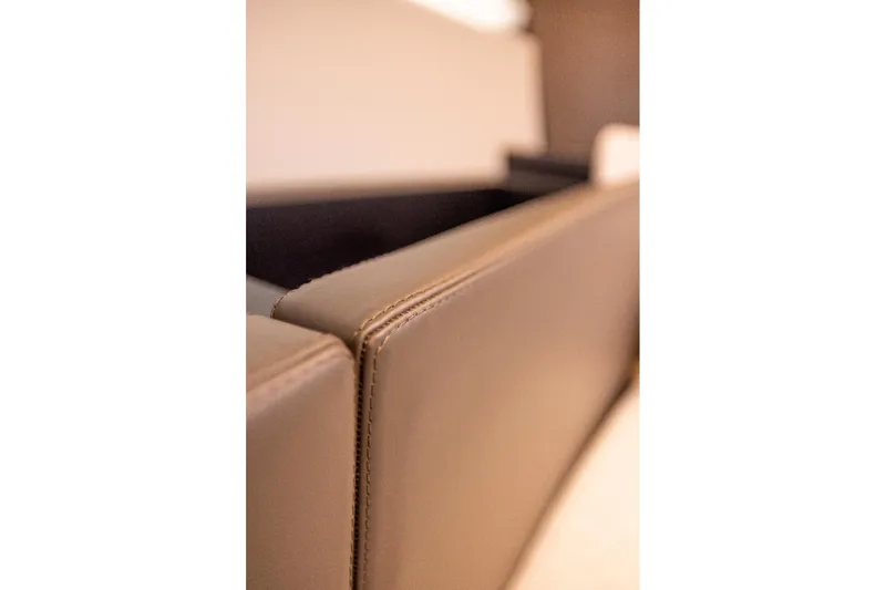  Yacht Photos Pics Close-up of luxurious leather interior on 2024 Nerea Yacht NY40.