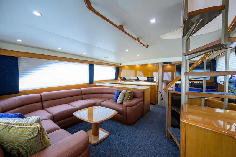 Night Bird Yacht Photos Pics Viking 61 Night Bird - Interior Salon