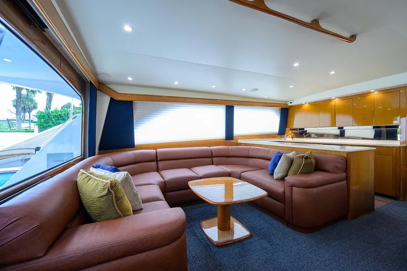 Night Bird Yacht Photos Pics Viking 61 Night Bird - Interior Salon