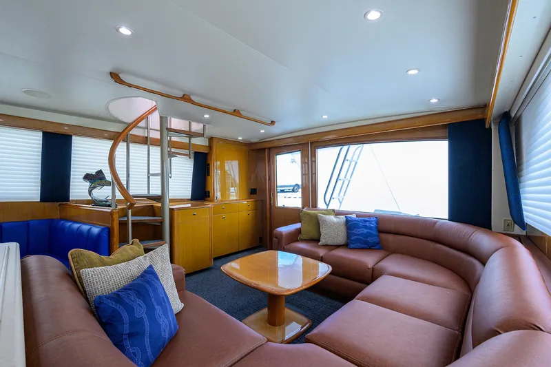 Night Bird Yacht Photos Pics Viking 61 Night Bird - Interior Salon