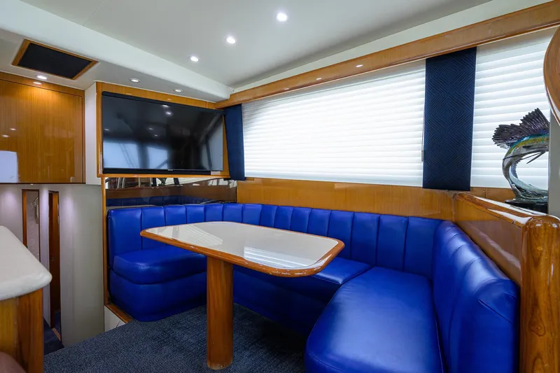 Night Bird Yacht Photos Pics Viking 61 Night Bird - Interior Dinette