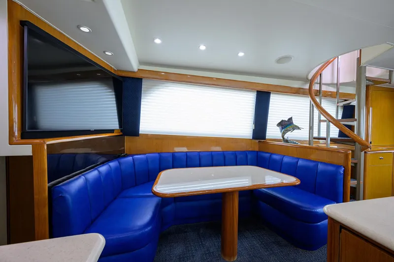 Night Bird Yacht Photos Pics Viking 61 Night Bird - Interior Dinette
