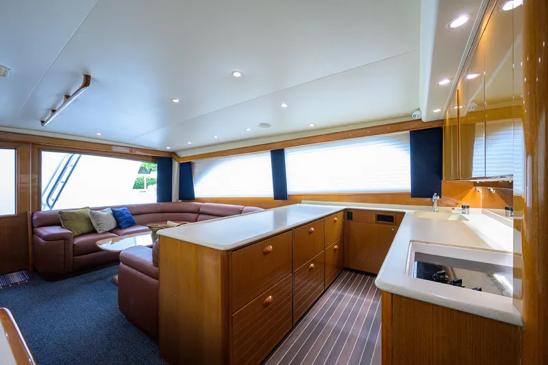 Night Bird Yacht Photos Pics Viking 61 Night Bird - Interior Galley