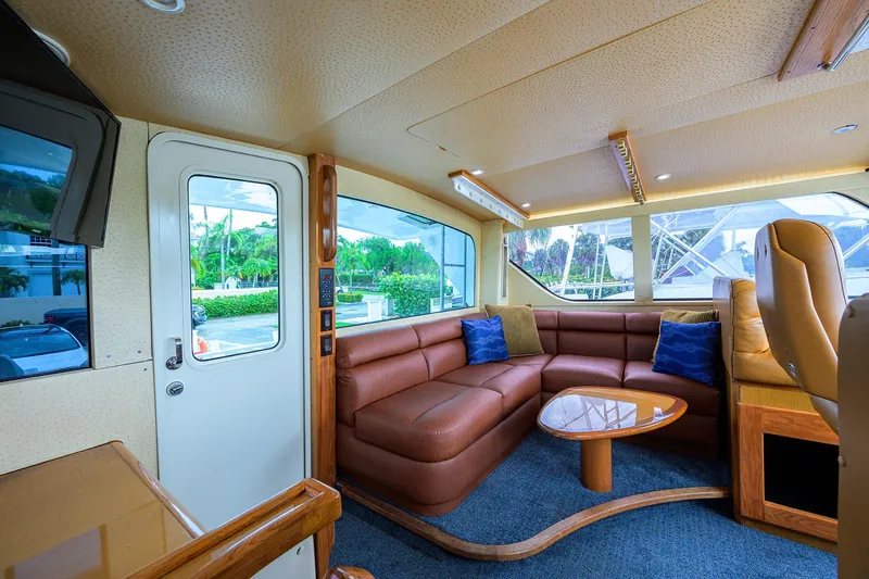 Night Bird Yacht Photos Pics Viking 61 Night Bird - Interior Flybridge