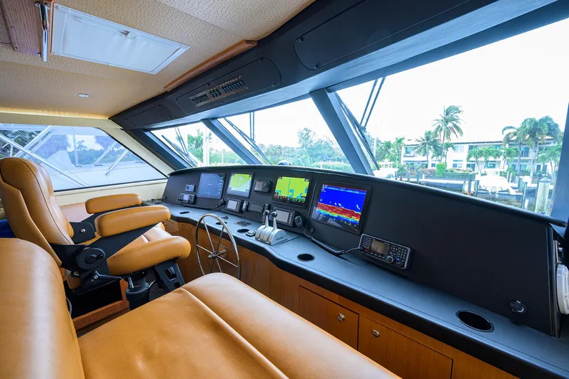 Night Bird Yacht Photos Pics Viking 61 Night Bird - Interior Flybridge