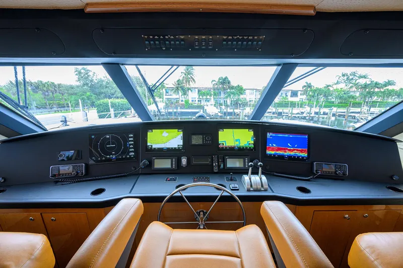 Night Bird Yacht Photos Pics Viking 61 Night Bird - Interior Flybridge