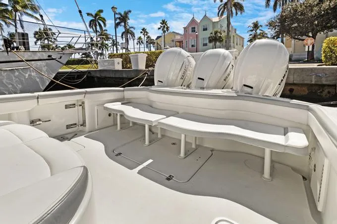 Seas The Day Yacht Photos Pics 2020 Yellowfin 39 Center Console boat with spacious seating and powerful engines.