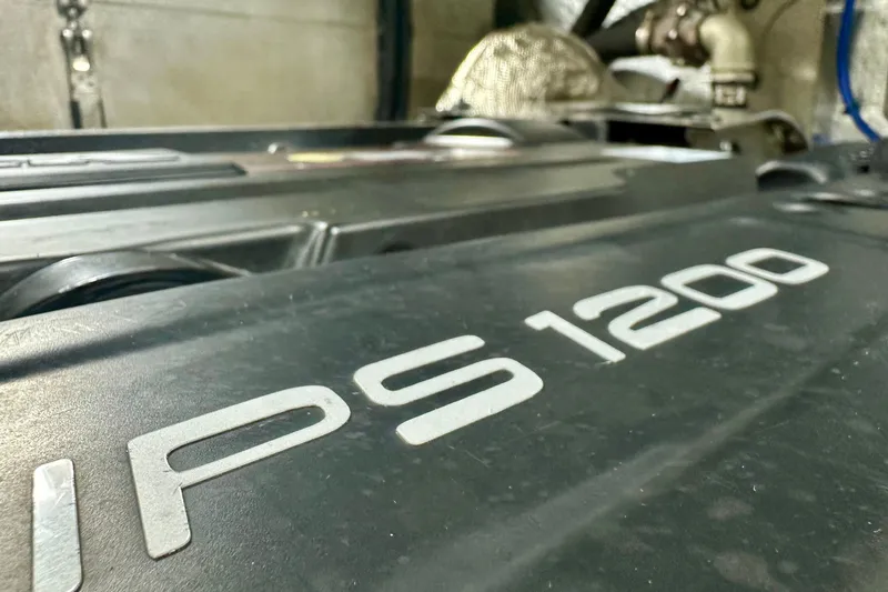  Yacht Photos Pics Close-up of IPS 1200 engine in 2016 Absolute 72 FLY yacht.