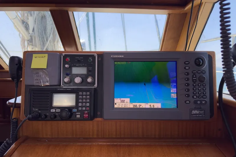 Aesclepius Yacht Photos Pics Interior helm navigation