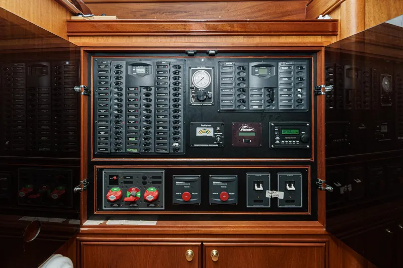 Aesclepius Yacht Photos Pics Electrical control panel