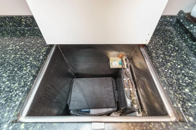 Aesclepius Yacht Photos Pics Galley fridge