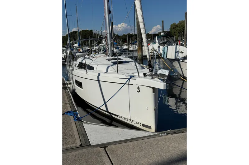 Kaifu Yacht Photos Pics 2020 Beneteau Oceanis 30.1 sailboat docked at marina under clear sky.
