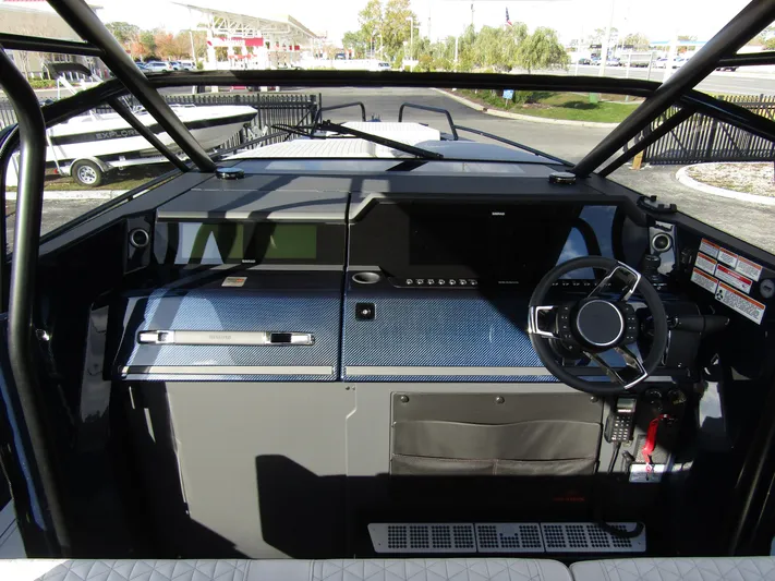  Yacht Photos Pics 2024 BRABUS Shadow 900 ST cockpit with sleek design and advanced controls.