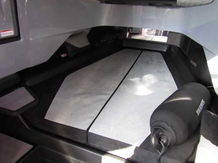  Yacht Photos Pics 2024 BRABUS Shadow 900 ST interior cabin with sleek, modern design and comfortable seating.