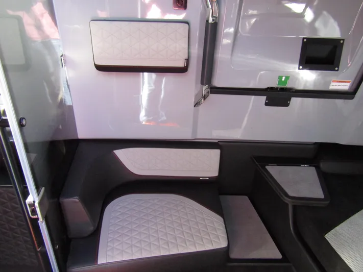  Yacht Photos Pics 2024 BRABUS Shadow 900 ST interior, featuring modern seating and sleek design elements.