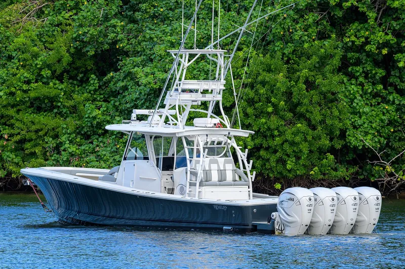 Revelry Yacht Photos Pics 41 Regulator REVELRY - Aft Starboard Profile