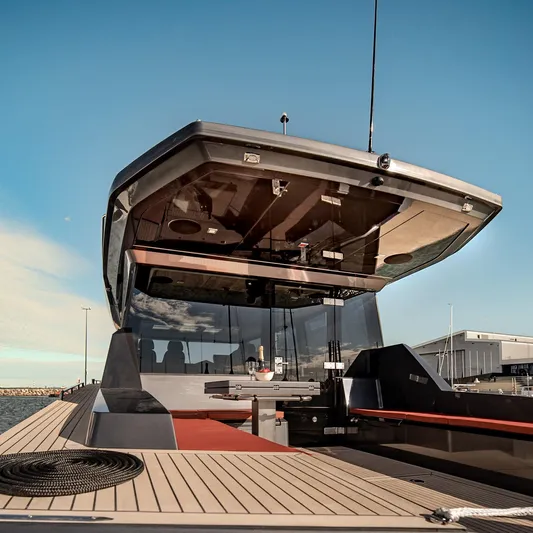 Explorer 1 Yacht Photos Pics 2024 Ridas 62 yacht with sleek design and modern deck features.