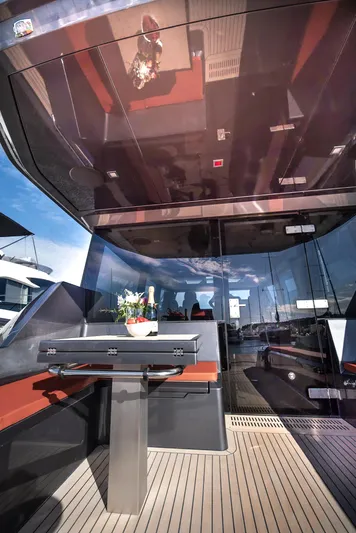 Explorer 1 Yacht Photos Pics Luxurious 2024 Ridas 62 yacht interior with sleek design and modern amenities.