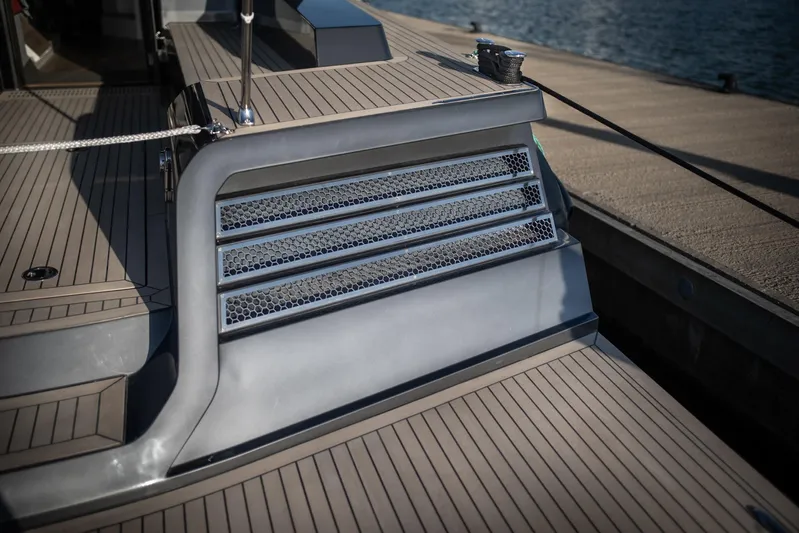 Explorer 1 Yacht Photos Pics 2024 Ridas 62 yacht deck with sleek design and modern features.