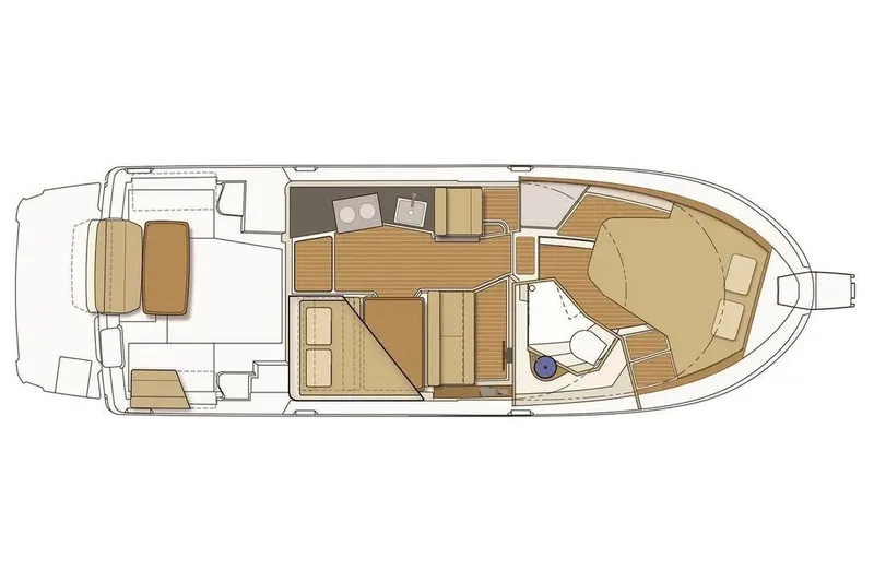 Buoy Boys Yacht Photos Pics Floor plan of 2025 Ranger Tugs R-29 CB boat, showcasing interior layout and design.