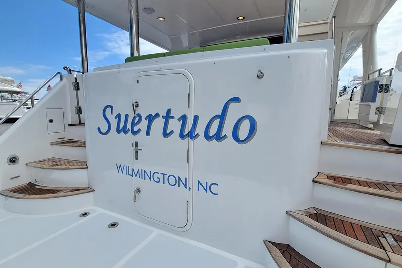 Suertudo Yacht Photos Pics 2020 Outer Reef Yachts 720 Motoryacht with "Suertudo" name, Wilmington, NC.