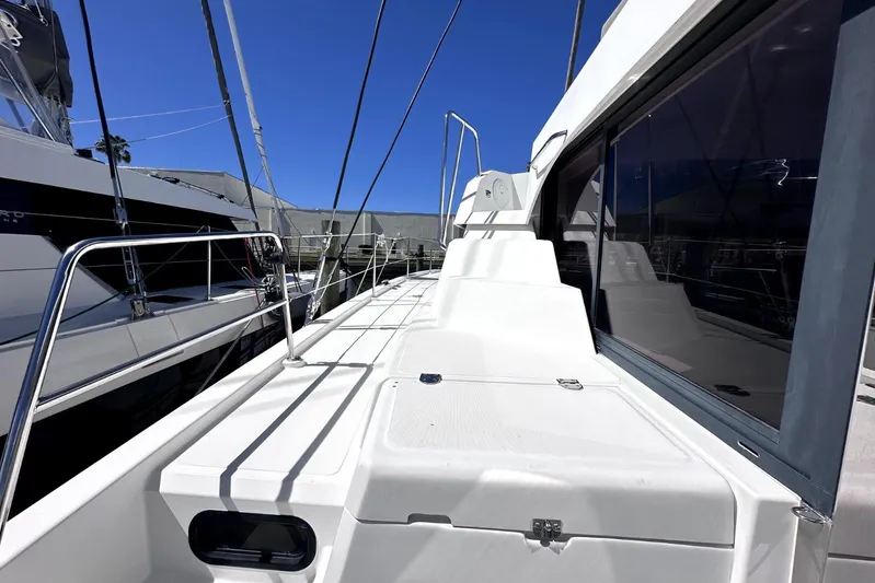 Wiley Pixie Yacht Photos Pics 2023 Bali CATSPACE yacht deck with sleek design and modern features.