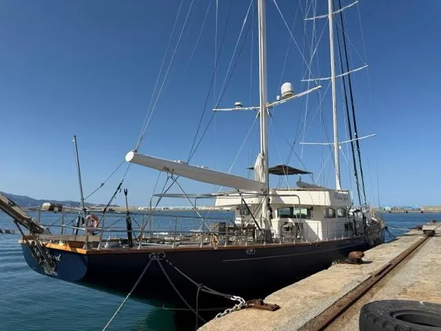 42 M Custom Made Motorsailor Yacht Photos Pics Custom Made 42 M Motorsailor, 2006, docked at a sunny harbor.